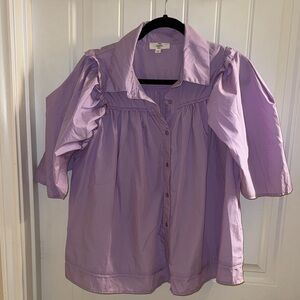 Entro Lilac Puff Sleeve Blouse